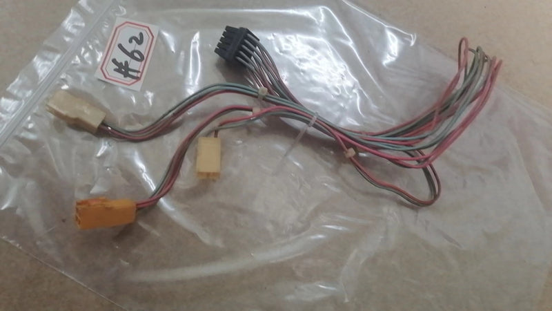 arcade sega power cord wiring harness(15 pin male black to 3x 2pin female)