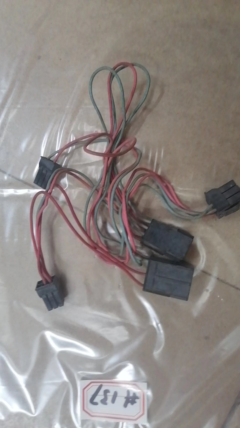 arcade pulg wiring harness  ( 3x 6 pin male & 9 pin female & 15 pin mefale black)