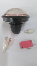 lot 3  New 63mm Illuminated Round Dome Arcade Button