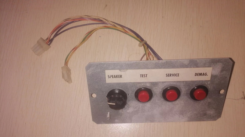 UNKNOWN  ARCADE TEST AND SERVICE BUTTON PANEL