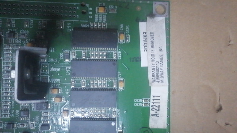 Midway Seattle pcb board w/ GUN CONTROL PCB .not tested. look lost CPU