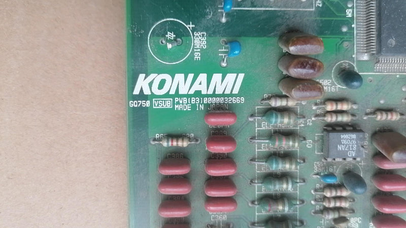 UNTESTED KONAMI GQ750 PWB(B3) PCB.