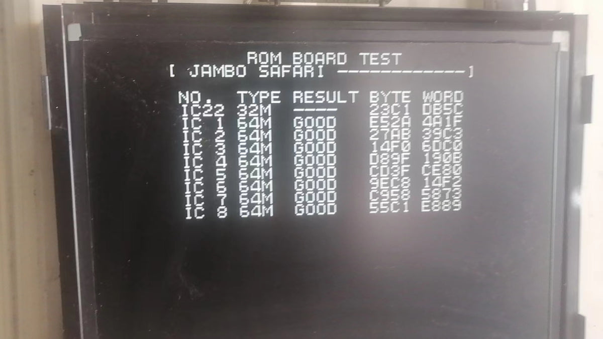 SEGA NAOMI MOTHER BOARD w/ -JAMBO! SAFARI working
