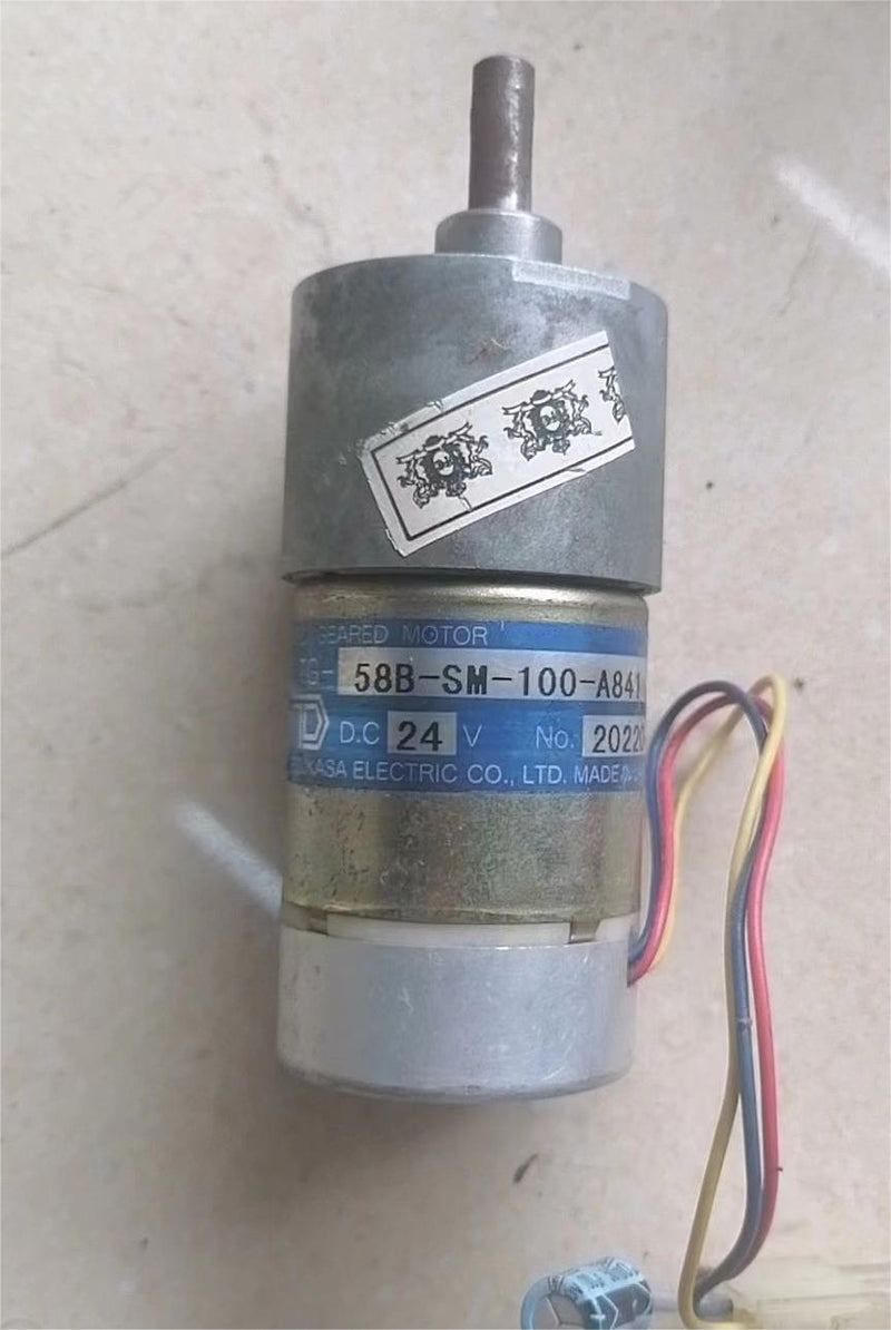 USED TSUKASA DC MOTOR TG-58B-SM-100-A841 .DC 24V. WORKING