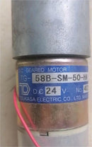USED TSUKASA DC MOTOR TG-58B-SM-50-HA .DC 24V. WORKING