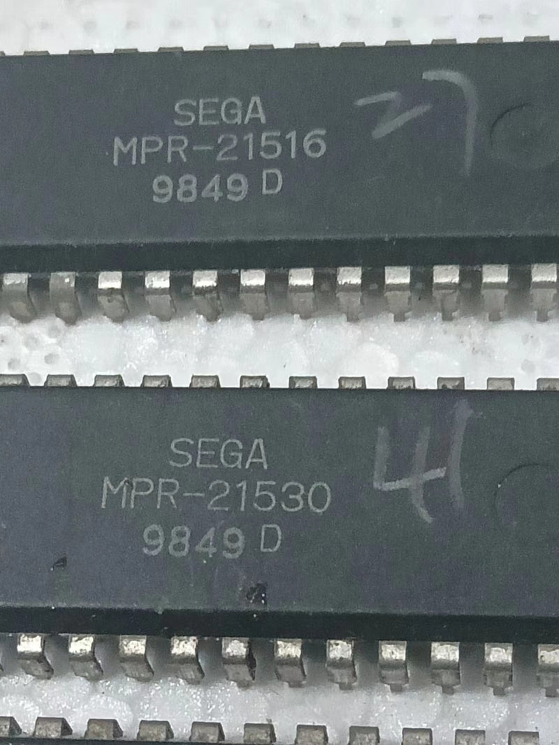 A LOT 39 SEGA CHIPS. USED WORKING