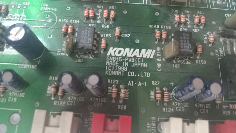 DDR KONAMI GN845-PWB(C) ARCADE SOUND AMP .WORKING
