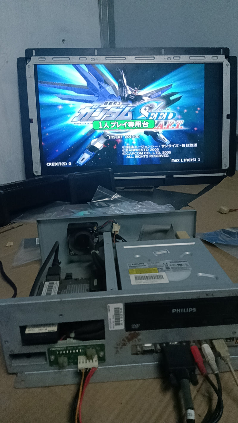 NAMCO SYSTEM 246 Mobile Suit Gundam SEED : Federation Vs. Z.A.F.T. MOTHER BOARD w/DISK & KEY WORKING