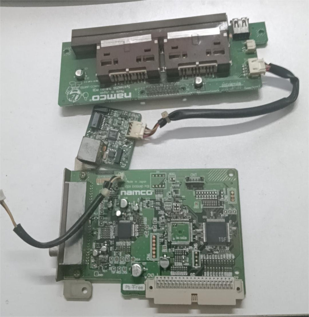 Namco PCB system 256 & PCB Exsound for Time Crisis 4 . working #N-80