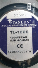 One of   ARCADE 6"  TANLGN TL-1629  speakers 4 OHM 400W working