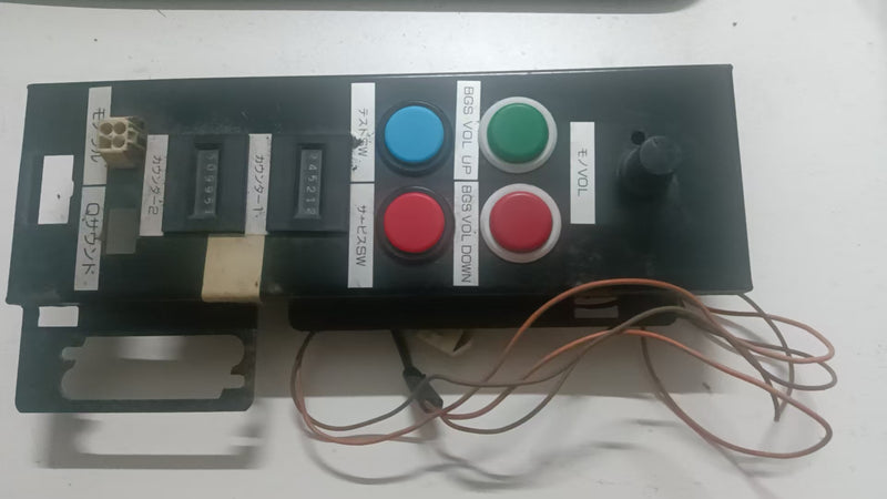 Capcom Q25 CANDY CAB TEST AND SERVICE BUTTONS PANEL