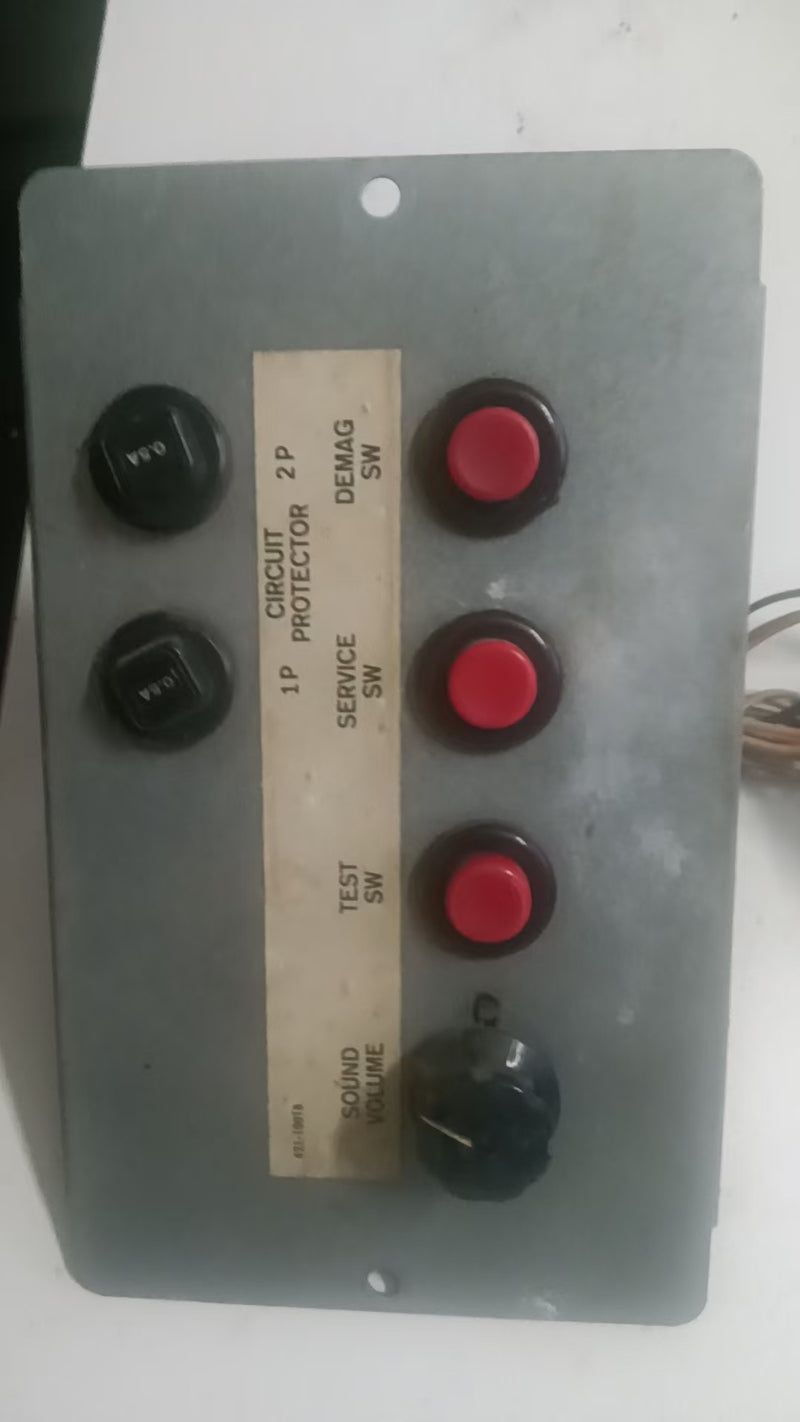 ARCADE  Sega L.A.Machineguns TEST AND SERVICE BUTTON