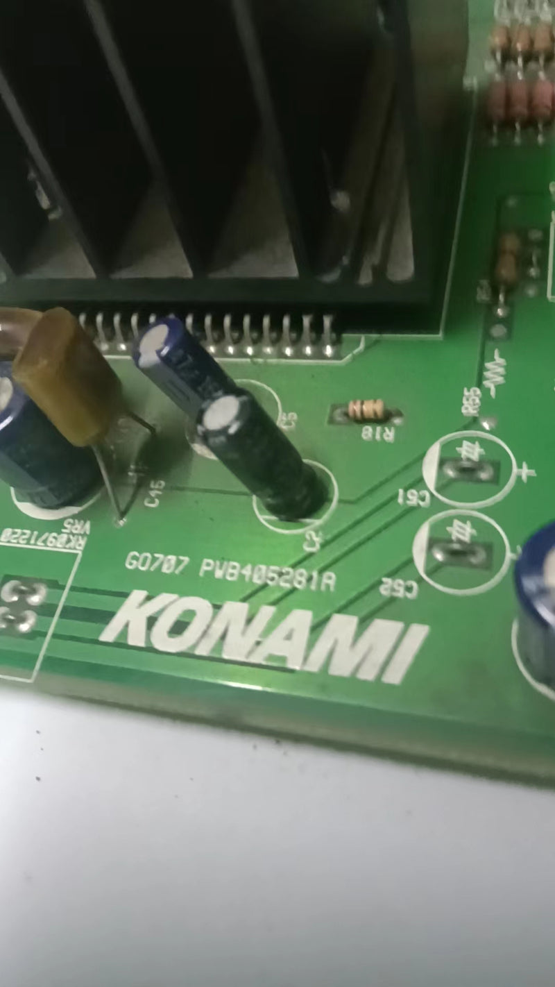 KONAMI SOUND AMP PCB GO707 PWB405281A working