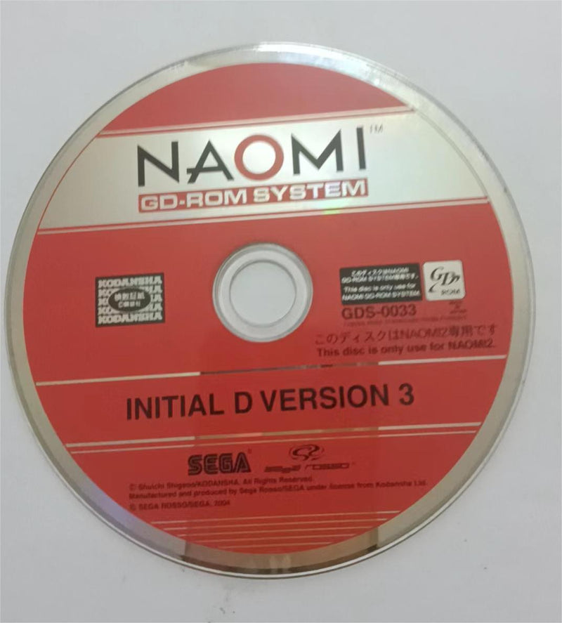 NAOMI GD-ROM Initial D version  DISK GDS-0033  ONLY