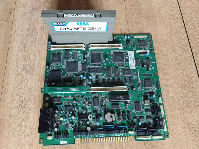 Used SEGA ST-V Mother Board with Dynamite Deka Cartridge.working