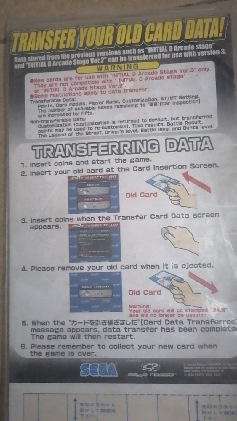 new original sega card reader top Instructions for use