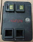 ARCADE MACHINE NAMCO RACE ON! COIN DOOR WITH MECH