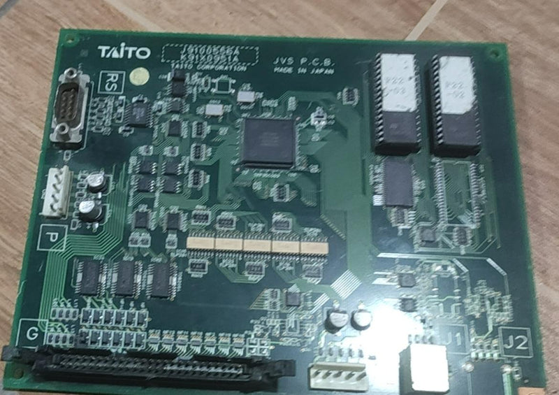 TAITO JVS PCB J9100556A (K91X0951A) BATTLE GEAR 3 WORKING ,