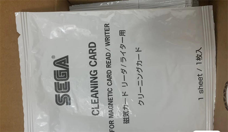 new lot 30 A box  sega cleaning card (FROM MAGNETIC CARD/WRITES)