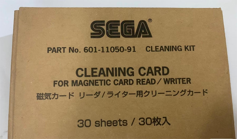 new lot 30 A box  sega cleaning card (FROM MAGNETIC CARD/WRITES)