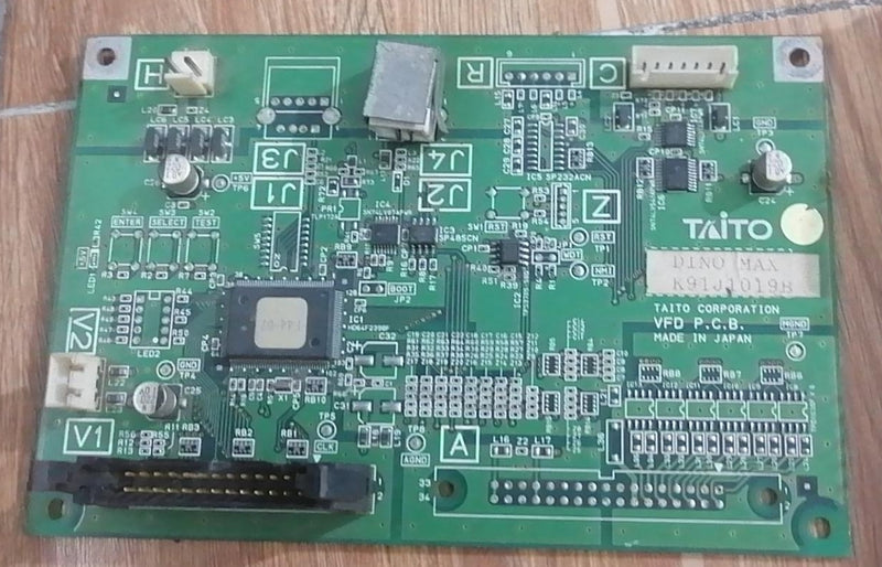 TAITO ARCADE VFD PCB K91J1019B  UNTESTED