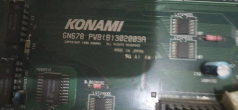 unknown and untested 2x  konami board (GN678 PWB(B).