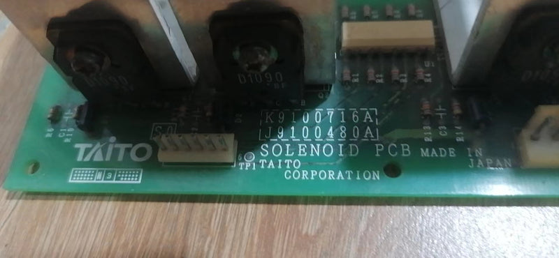 TAITO SOLENOID PCB K9100716A.WORKING