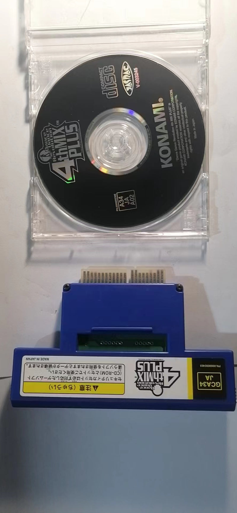 konami cd-rom DDR 4th MIX Plus w/key .