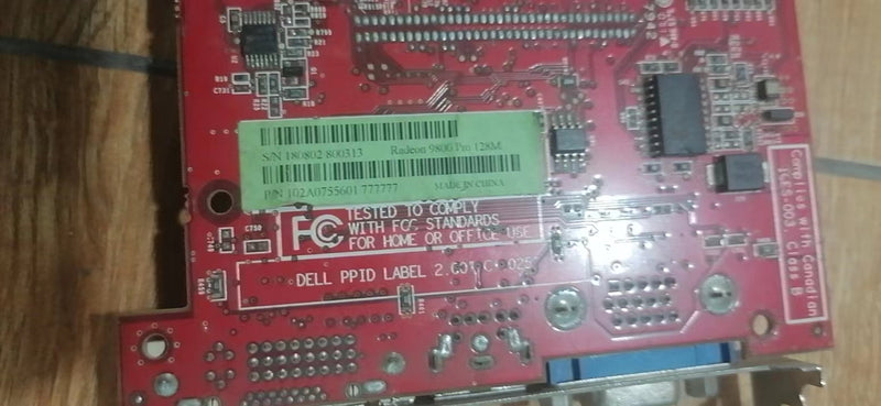 USED ATI Radeon 9800 Pro 128M AGP 109-A07531 Video card  WORKING