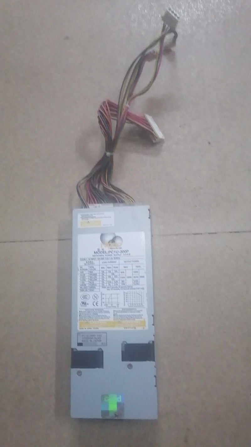 used  Nipron PC1U-300P  Server Power Supply 300W.   Tested Working