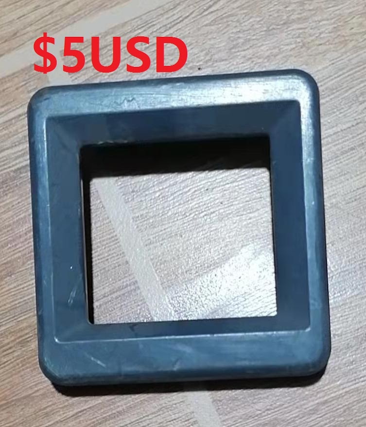 Original Asahi Seiko  Coin door reject / return bezel 55x55mm,