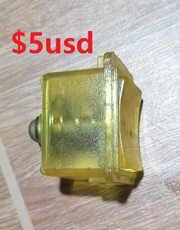 Original  Coin Entry Reject Pushbutton 30x40mm. free shipping