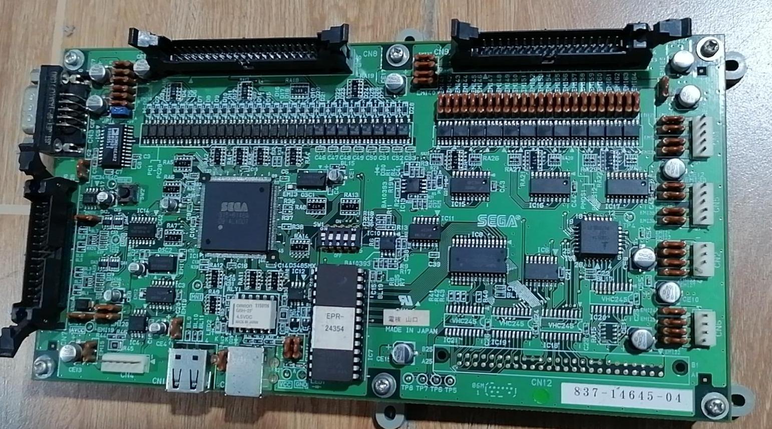 SEGA ARCADE 837-14645-04 JVS I/O pcb working